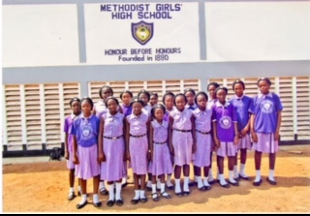MGHS pupils outside the school
